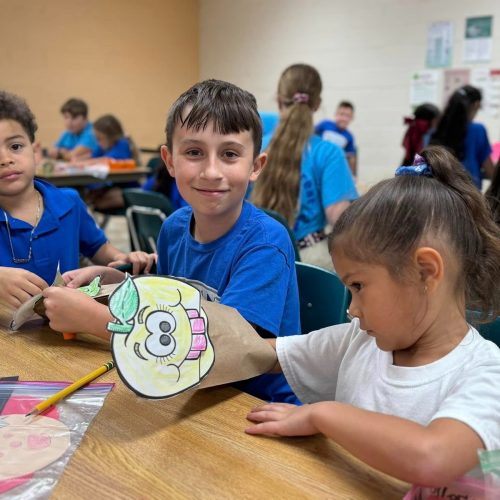 Bethany School students participating in community activities at clasroom